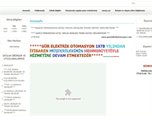 Tablet Screenshot of gurelektrikotomasyon.com